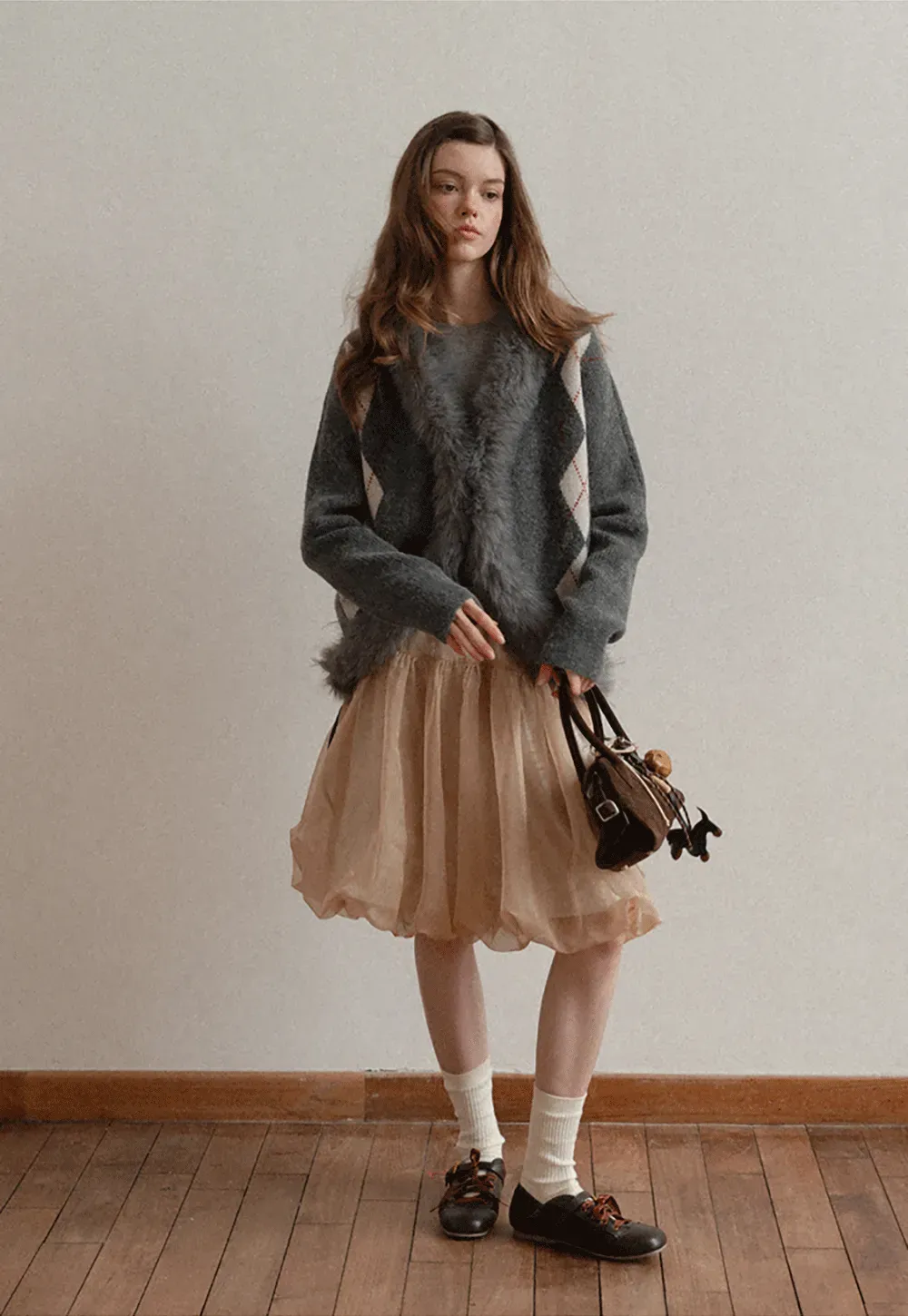 Bubble Hem Organza Skirt