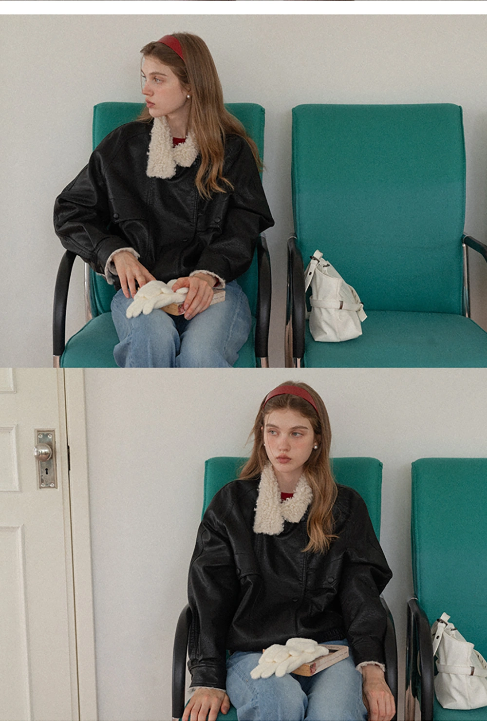 Solid Color Thick Knitted Finger Gloves