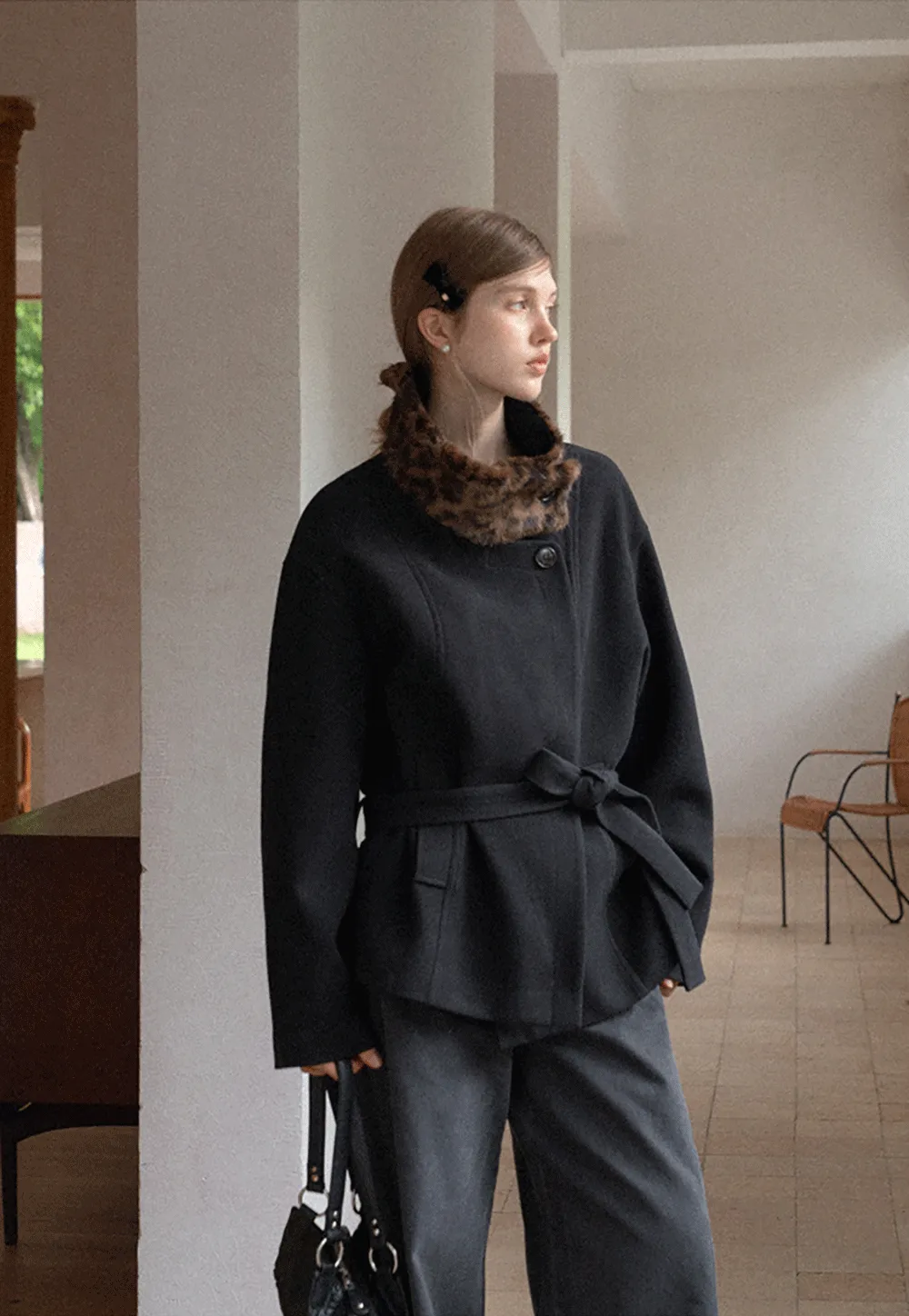 High-Rise Wide-Leg Denim Pants