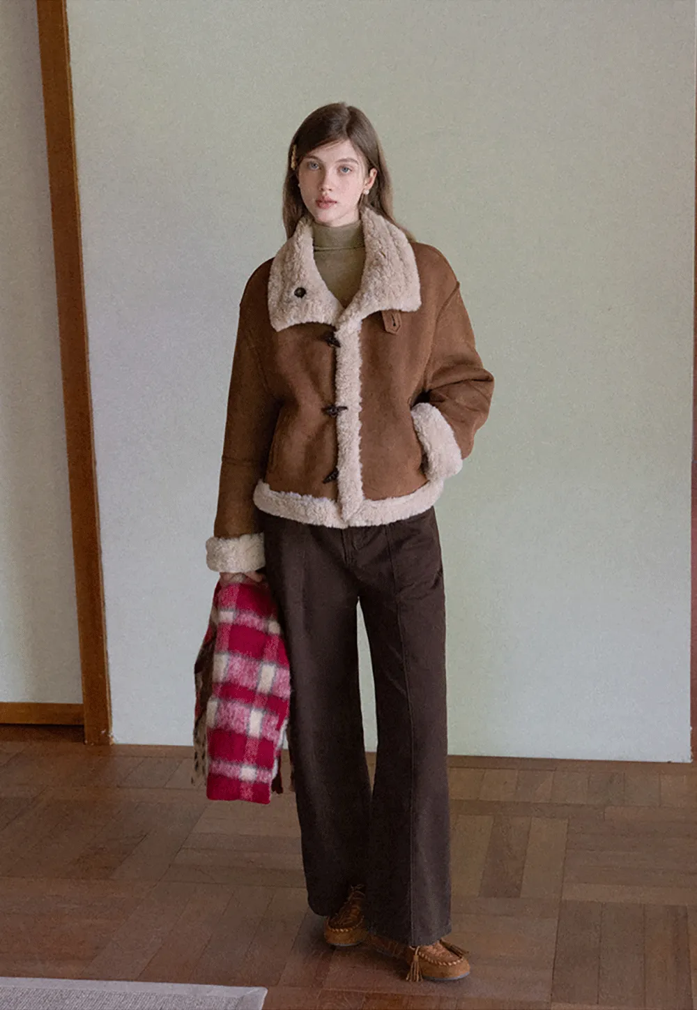 Ribbed Turtleneck Top