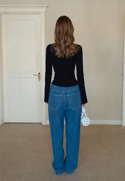 Women Slim Fit Long Sleeve Ribbed Knit Top