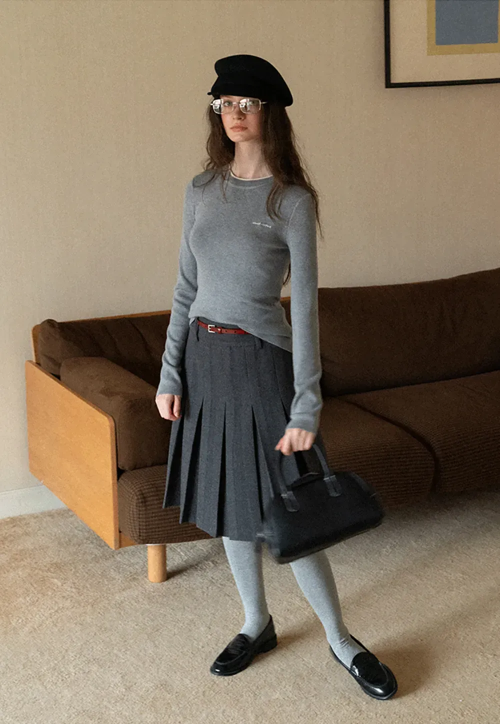 Soft Knit High-Waist Lounge Pants