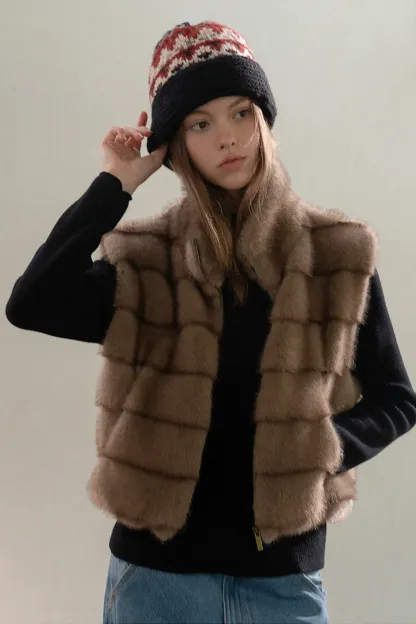 Japanese Vintage Jacquard Wool Blend Beret