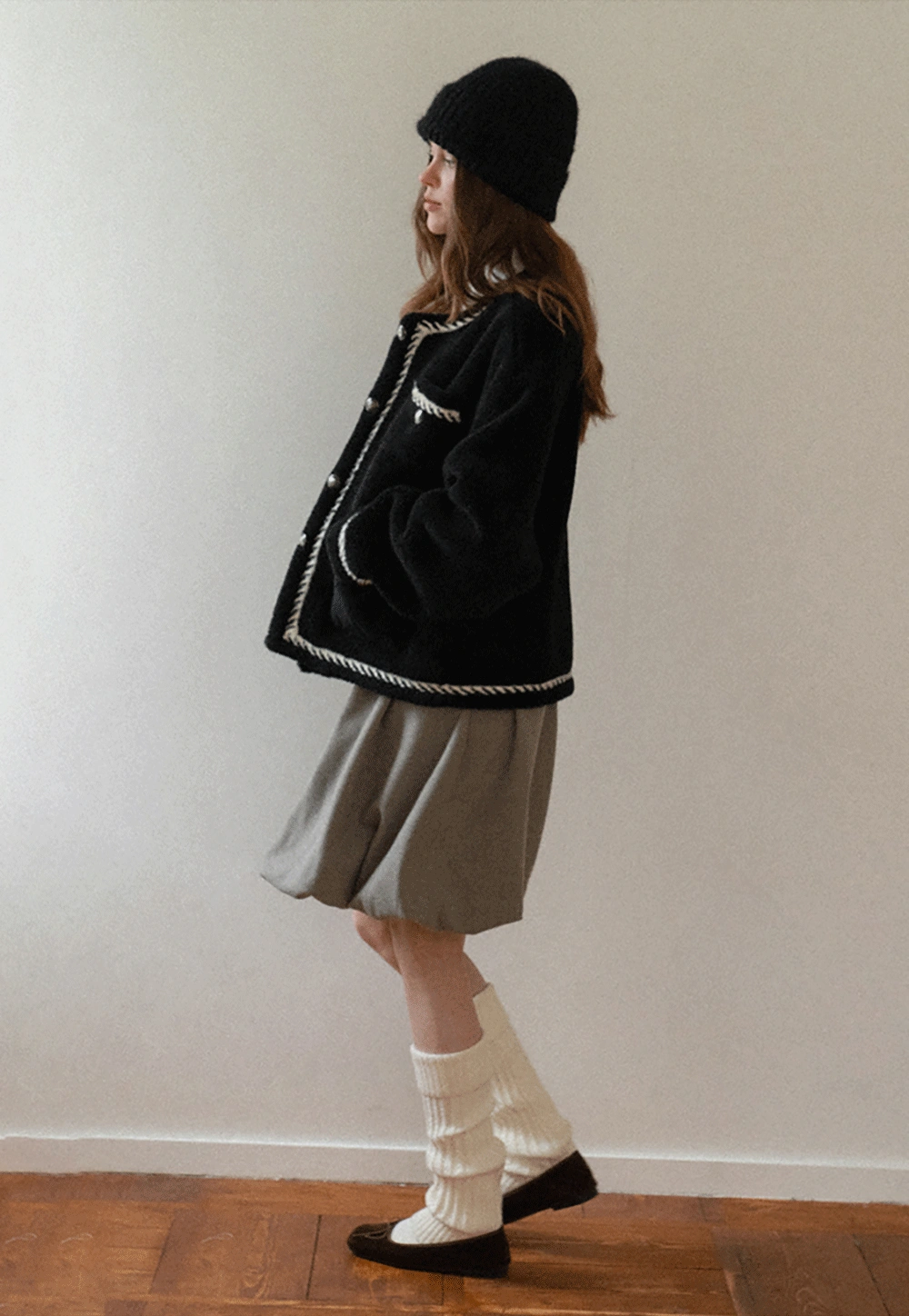 Chanel-Inspired Woven Quilted Short Jacket