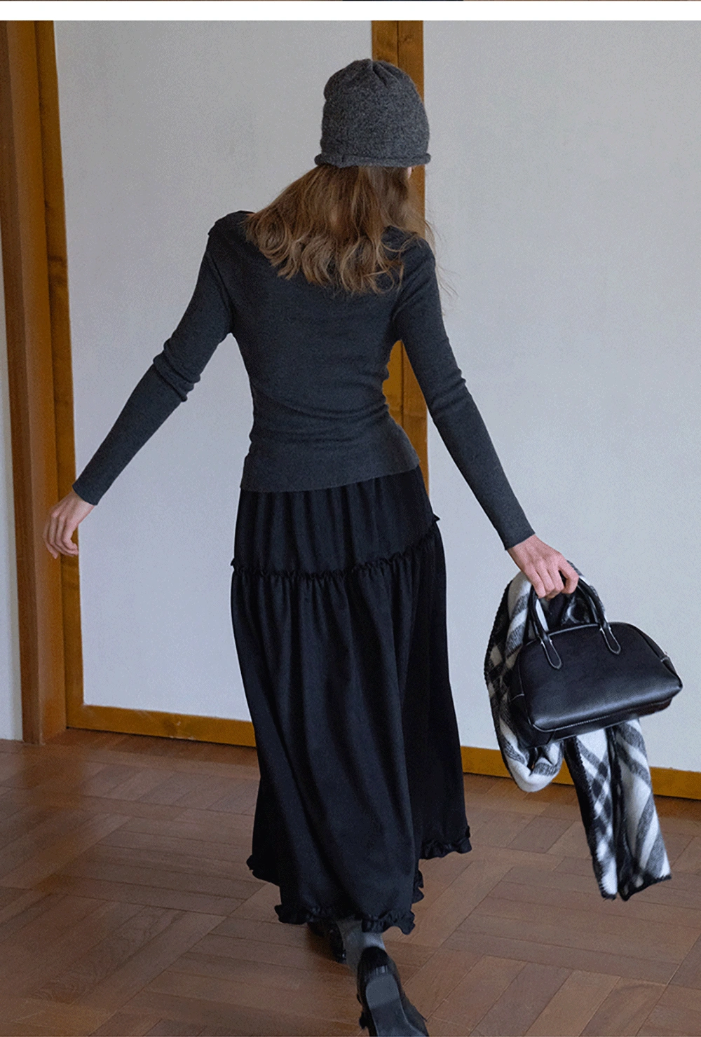 Womens Asymmetrical Draped Knit Top