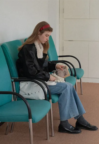 Solid Color Thick Knitted Finger Gloves