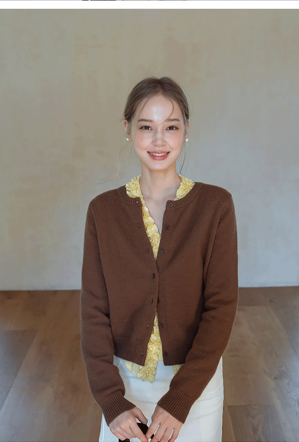 Womens Knit Button Down Cardigan Sweater