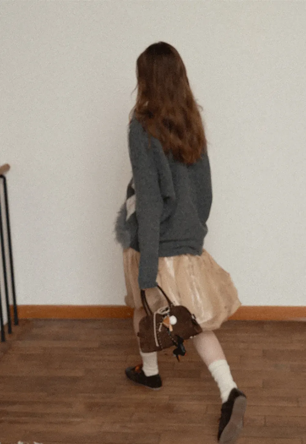 Bubble Hem Organza Skirt