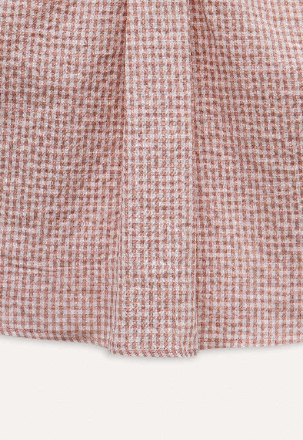 Bow Tie Pleated Textured Plaid Vest Top