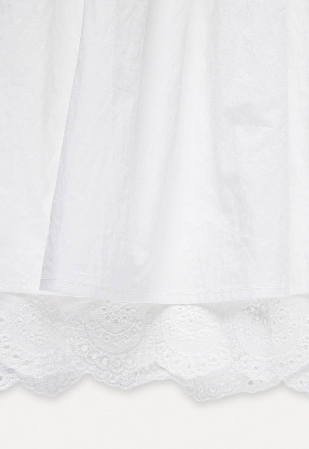 Women’s Layered Eyelet Hem Skirt
