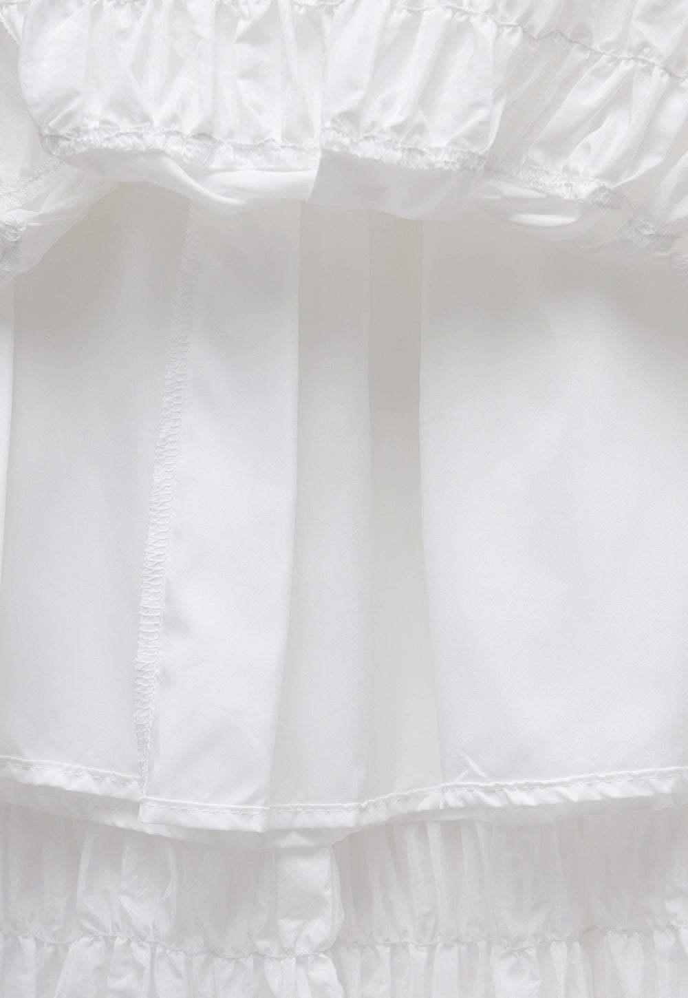 Shirred A-Line Skirt