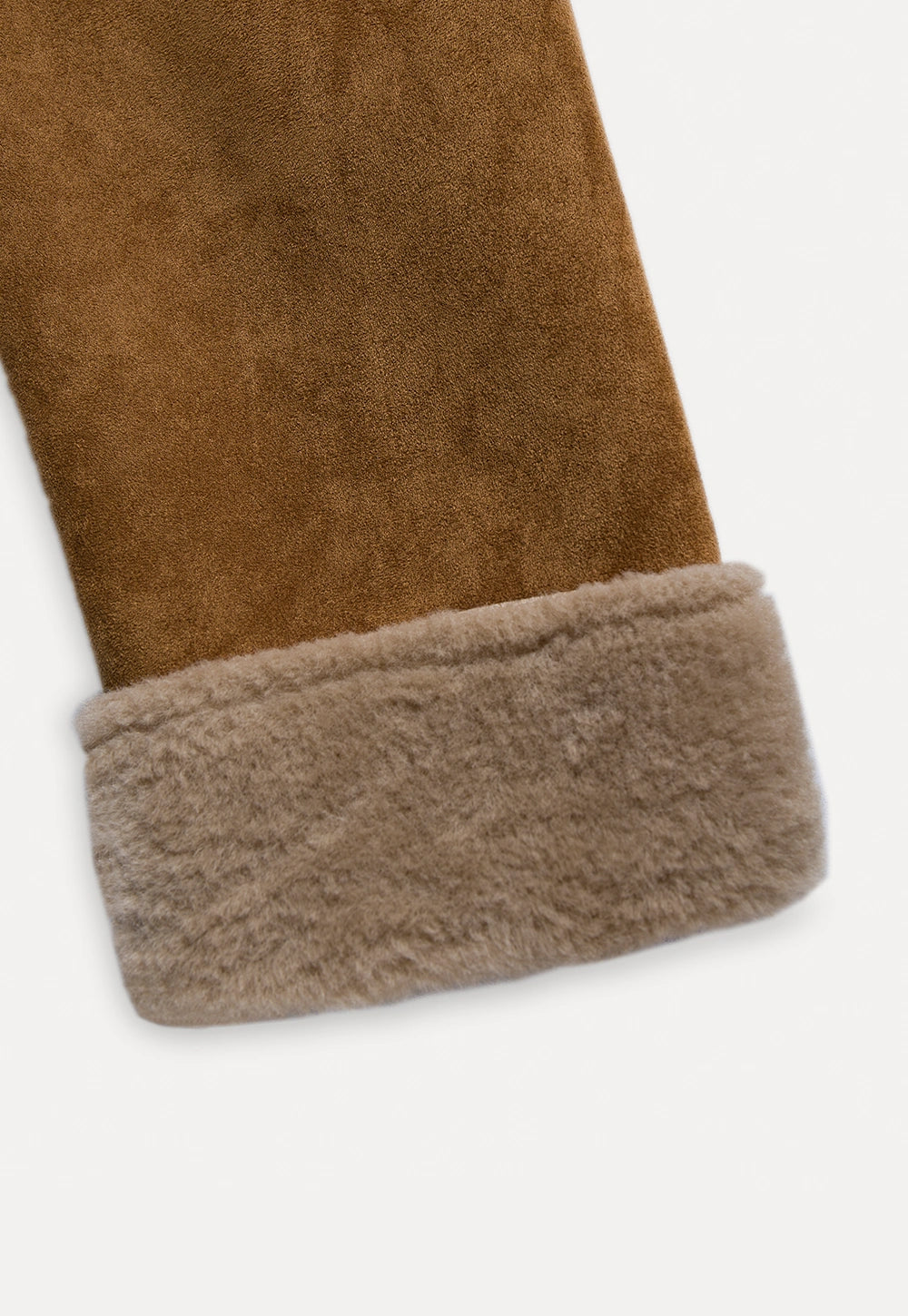 Women's Vintage Faux Suede Shearling Toggle Jacket – EGGKA