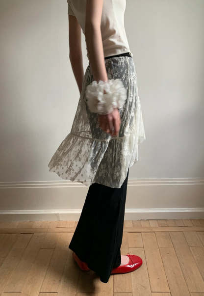 Women’s Lace Skirted Flare Pants