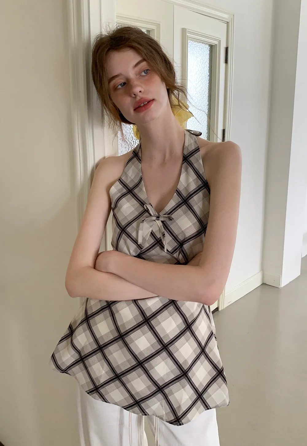 Floral Print Halter Neck Dress