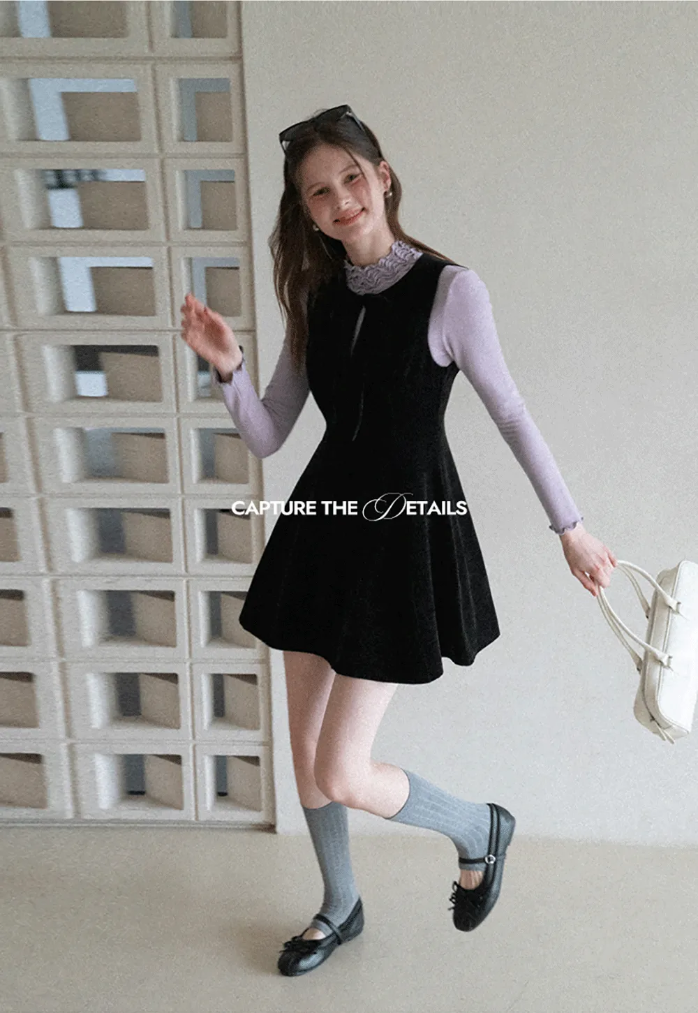 Elegant High Neck Long Sleeve Top with Ruffle Detail