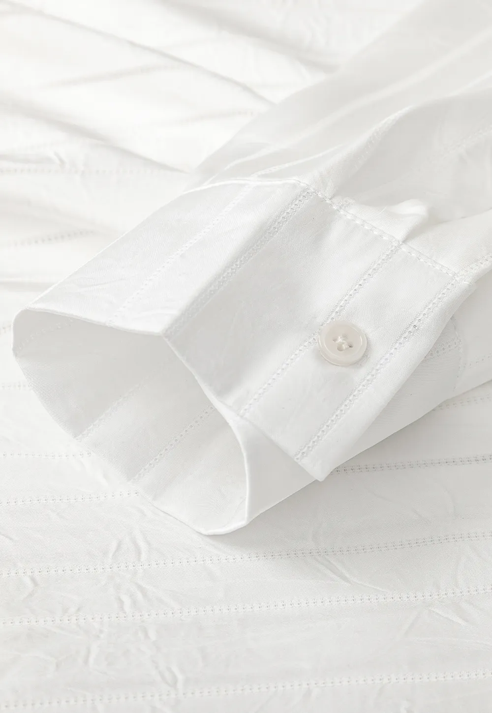 Long Sleeve Button Down Shirt with Vertical Stripes