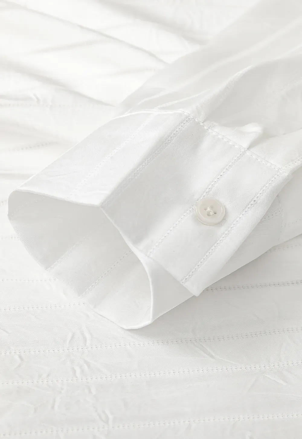 Long Sleeve Button Down Shirt with Vertical Stripes