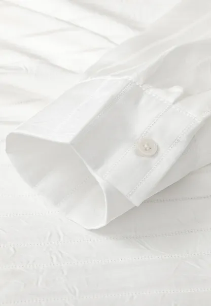 Long Sleeve Button Down Shirt with Vertical Stripes