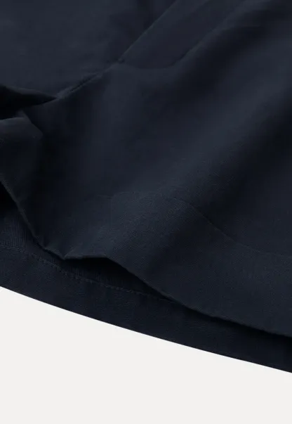 Cropped Tailored Shorts with Cuffed Hem