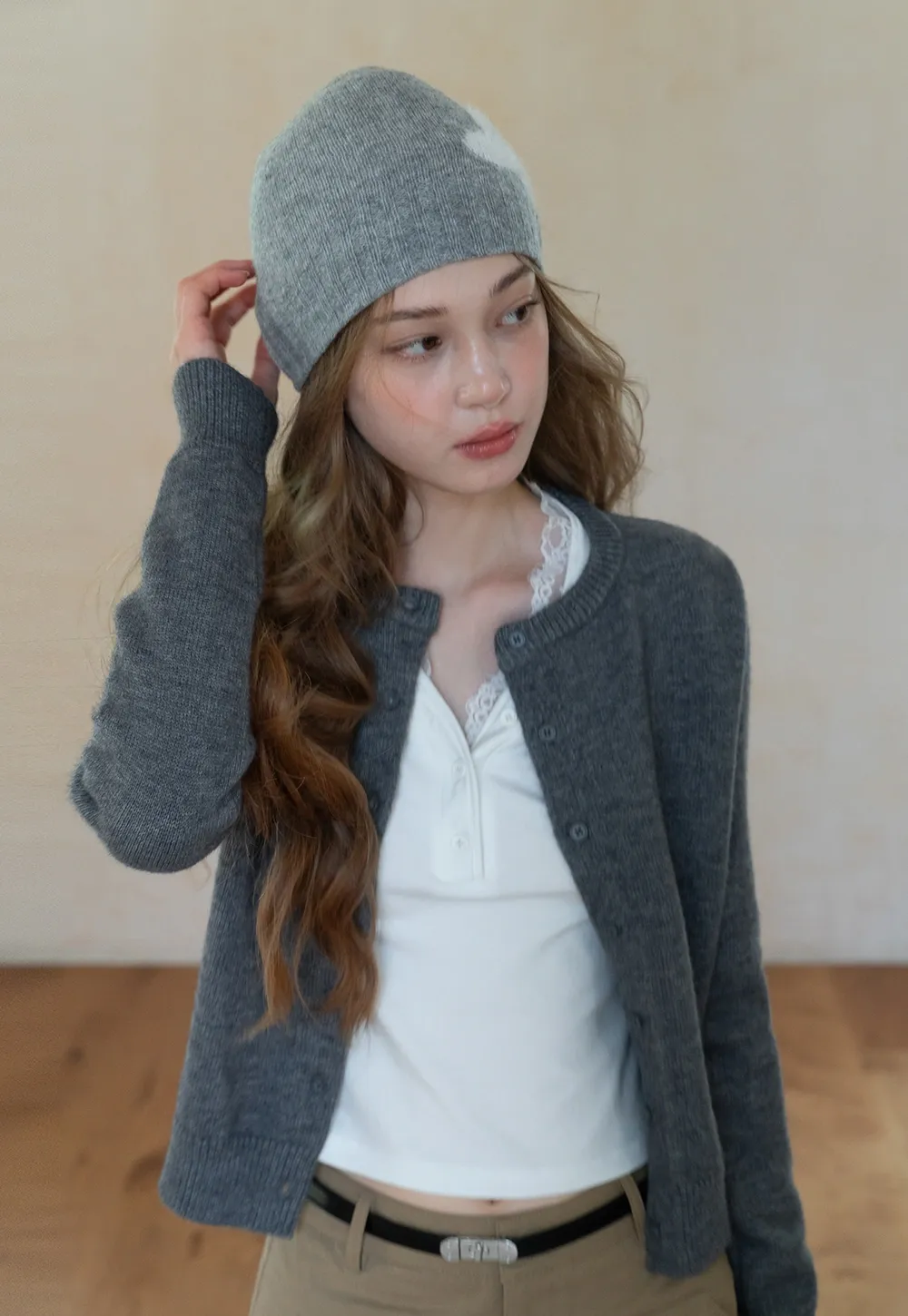 Womens Knit Button Down Cardigan Sweater