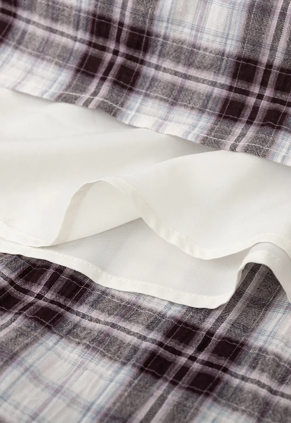 Plaid Pleated Midi Skirt