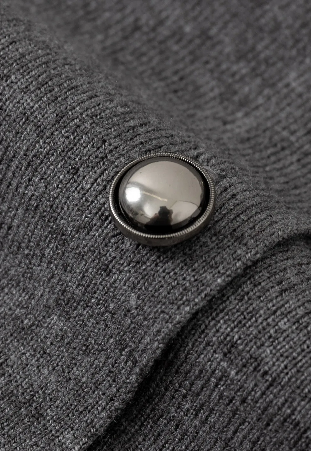 Women V-Neck Cardigan with Puff Long Sleeves