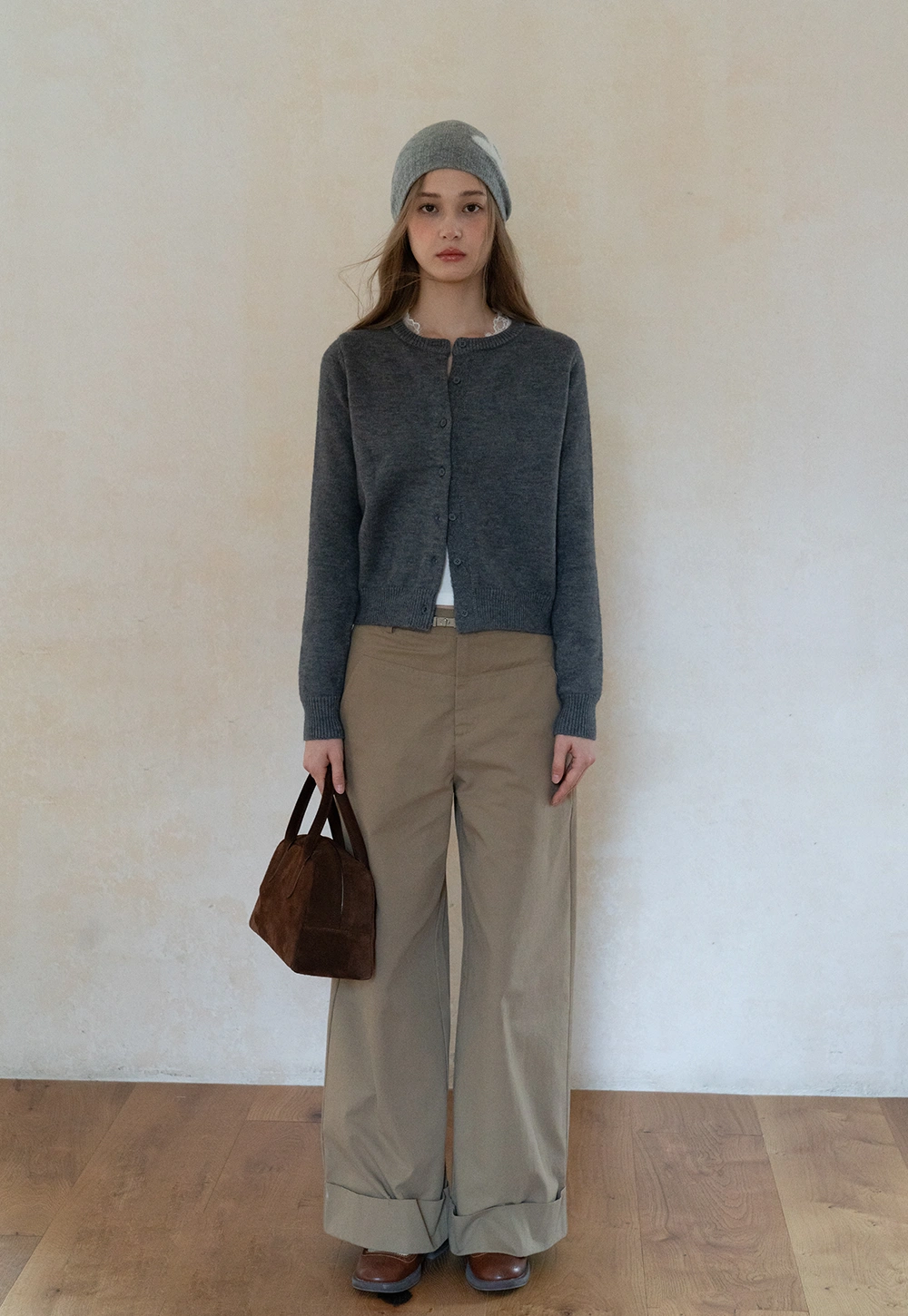 Womens Knit Button Down Cardigan Sweater