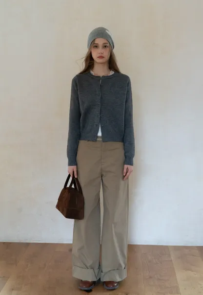 Womens Knit Button Down Cardigan Sweater