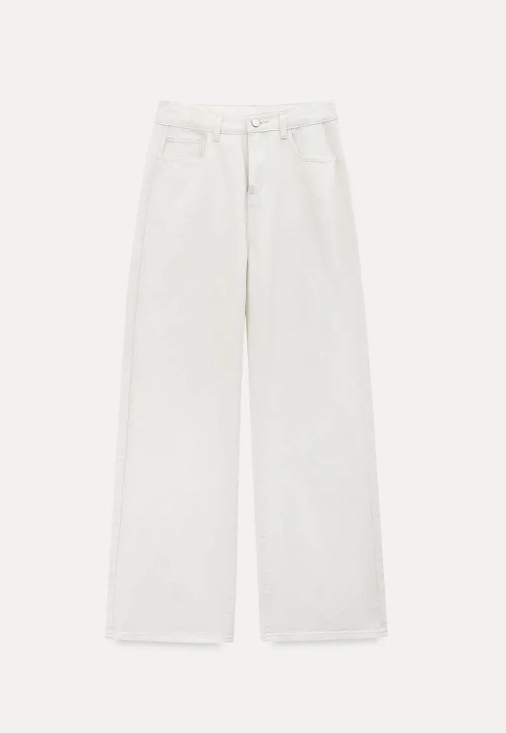 Wide leg high waist denim pants