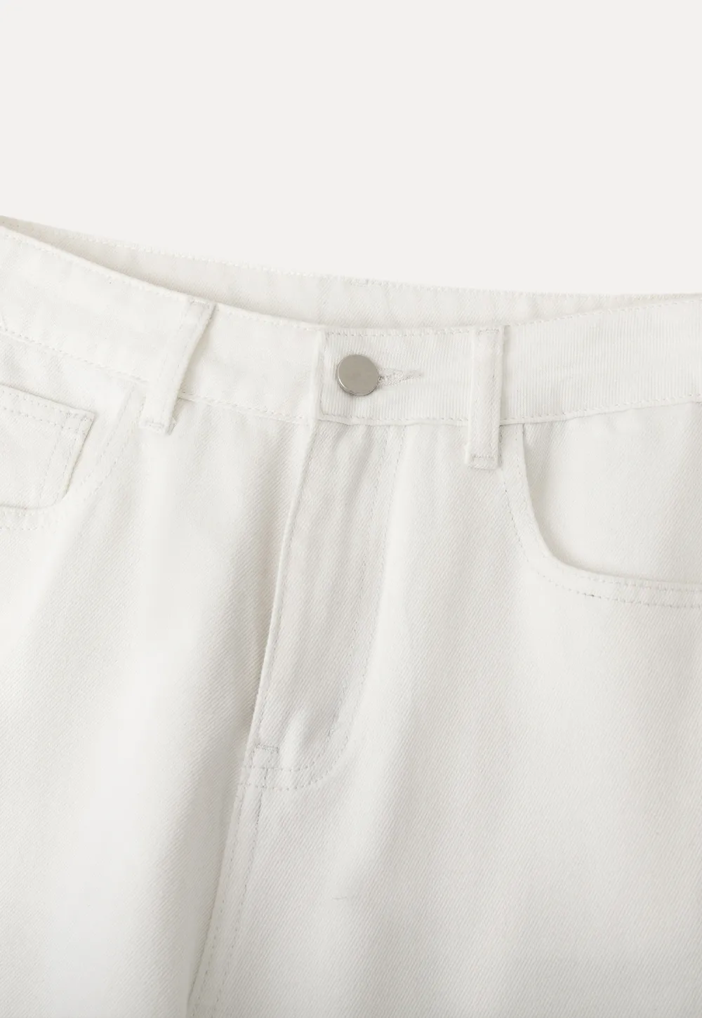 Wide leg high waist denim pants