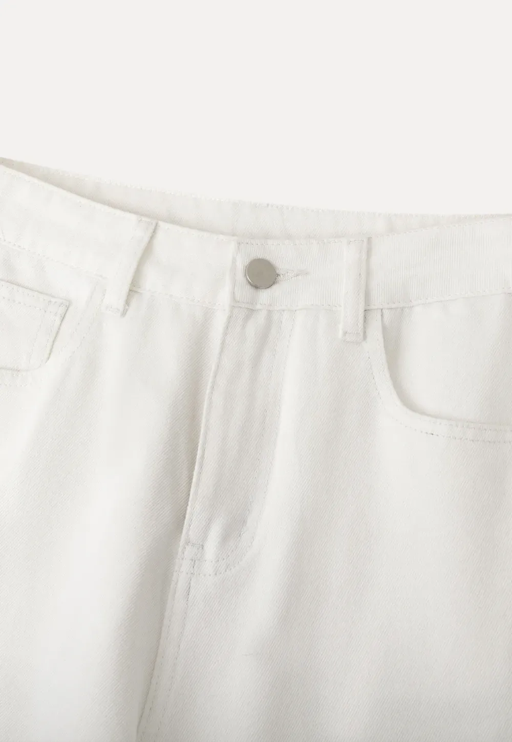 Wide leg high waist denim pants