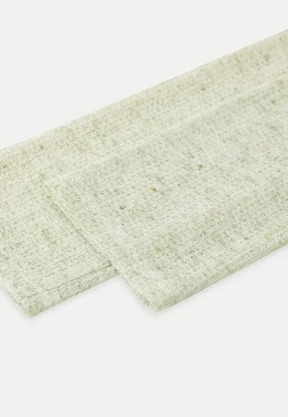 Long sleeve sheer knit top with round neckline