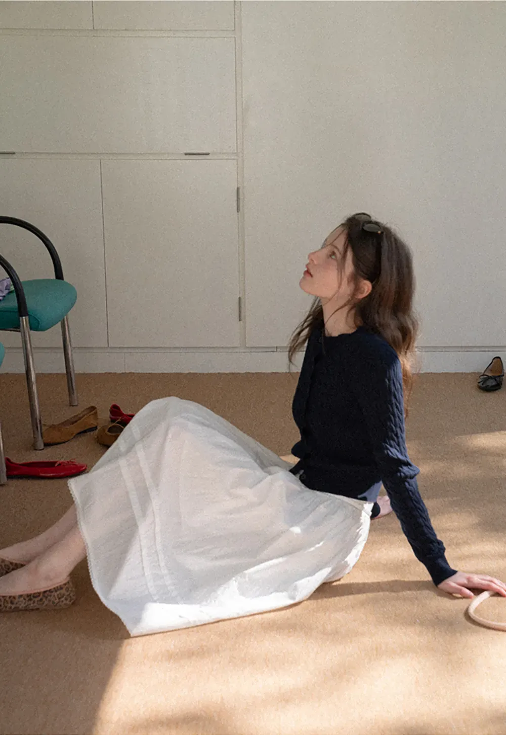 Cable Knit Long Sleeve Sweater Top