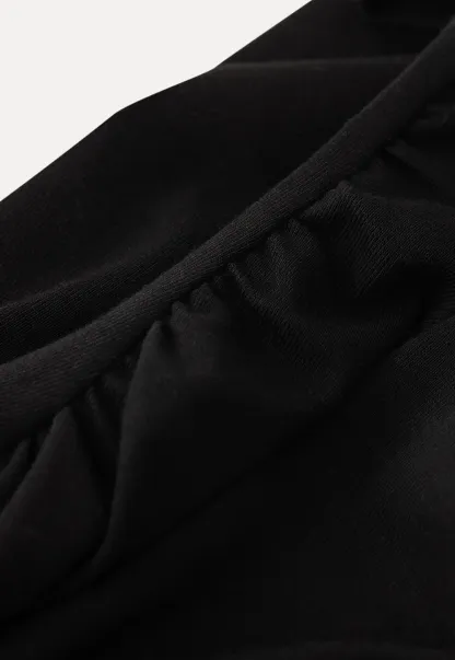 Short Sleeve Dress with Polka Dot Collar and Front Knot Detail