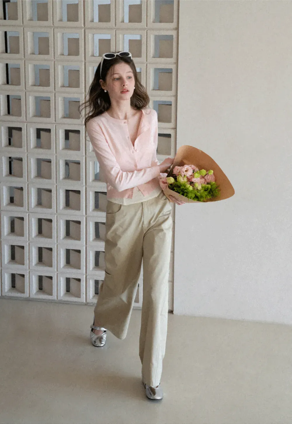 Lightweight Knit Cardigan with Button Front