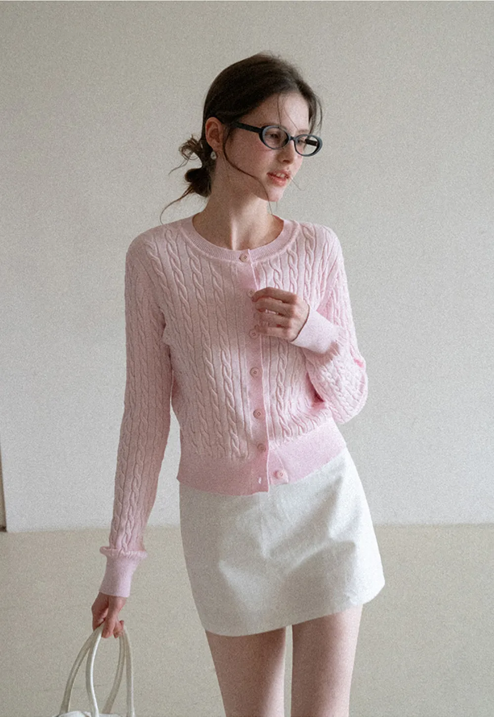 A-line mini skirt with clean lines and simple design