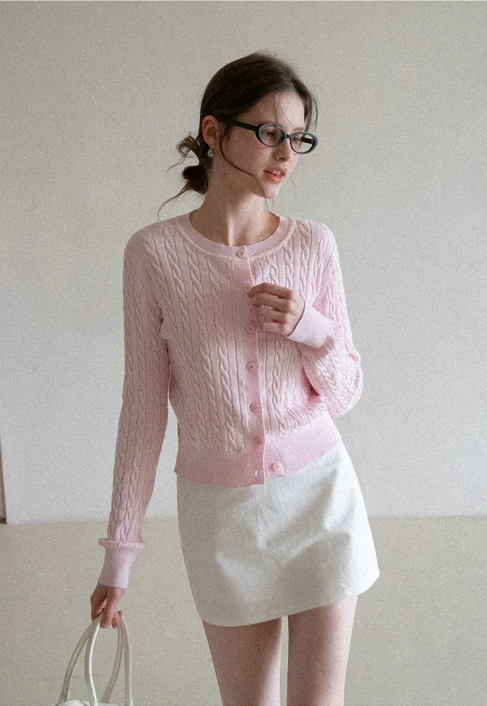 A-line mini skirt with clean lines and simple design