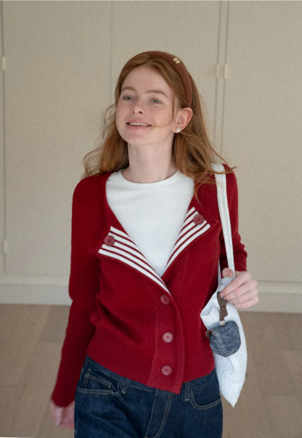 Elegant Basic Knit Sweater with Ribbed Hem and Sleeves