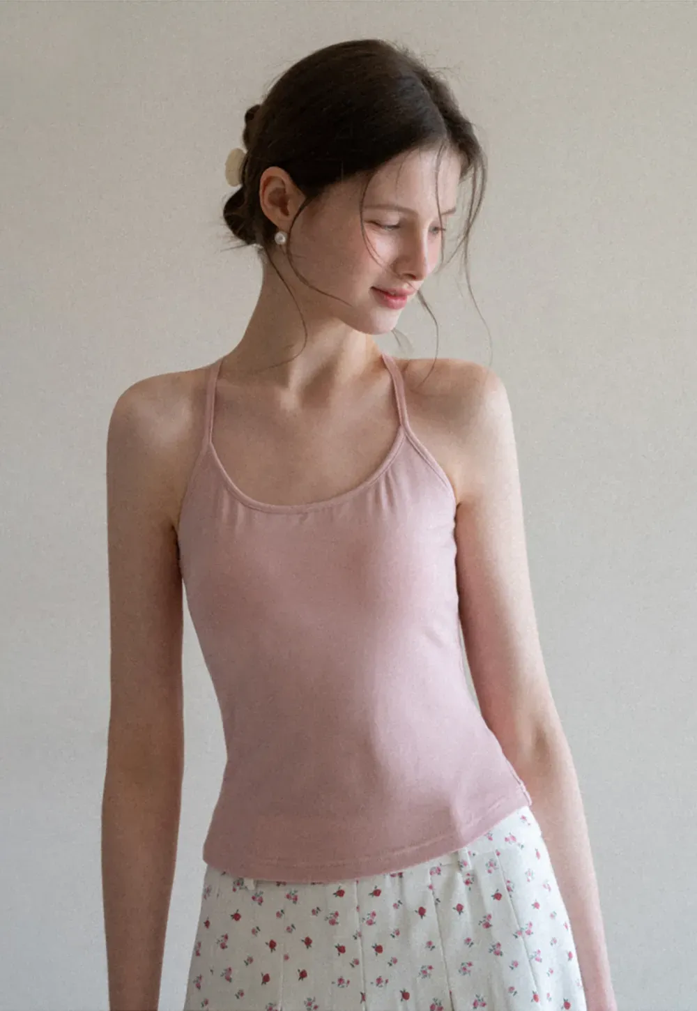 Slim Fit Tank Top with Thin Straps