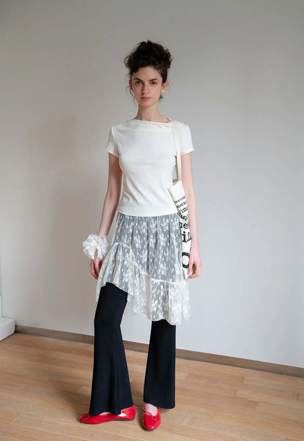 Women’s Lace Skirted Flare Pants