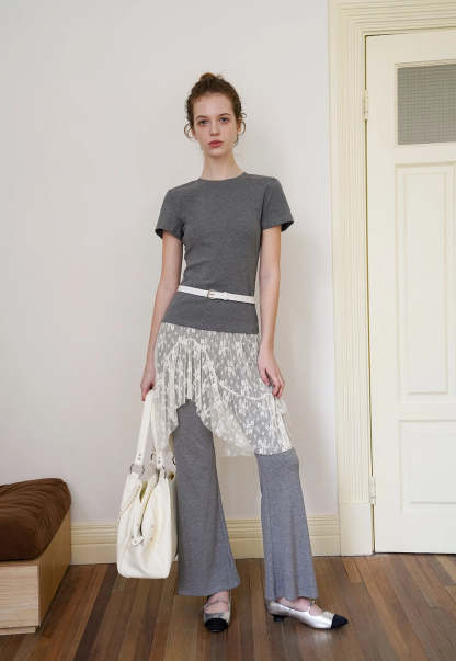 Women’s Lace Skirted Flare Pants