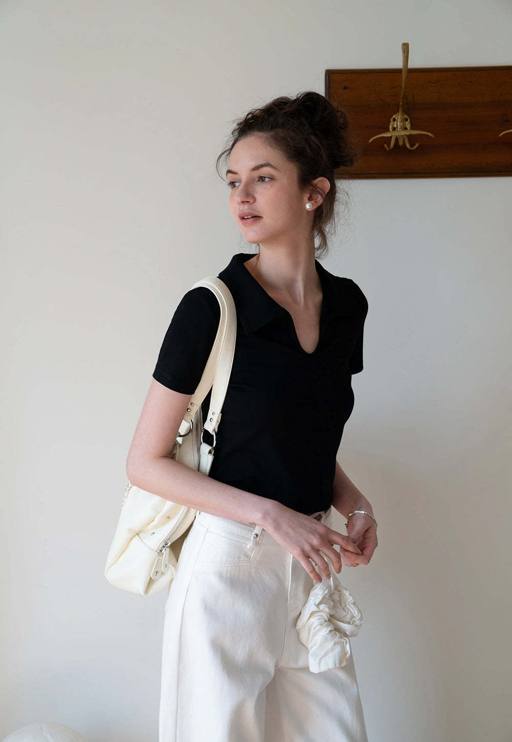 Collared V-Neck Tee