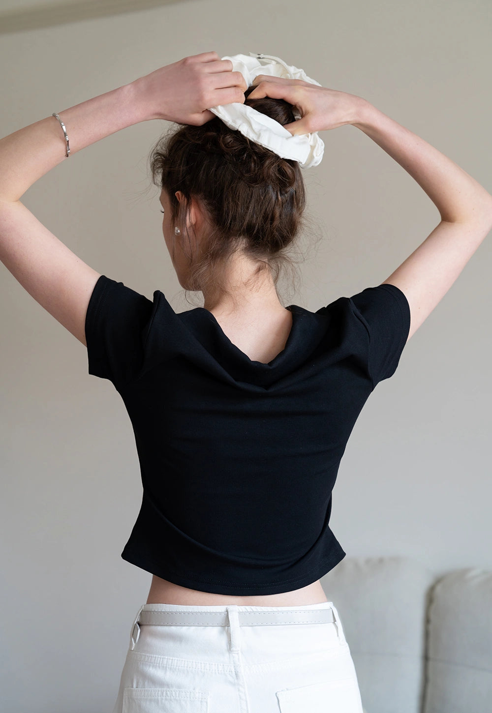 Collared V-Neck Tee