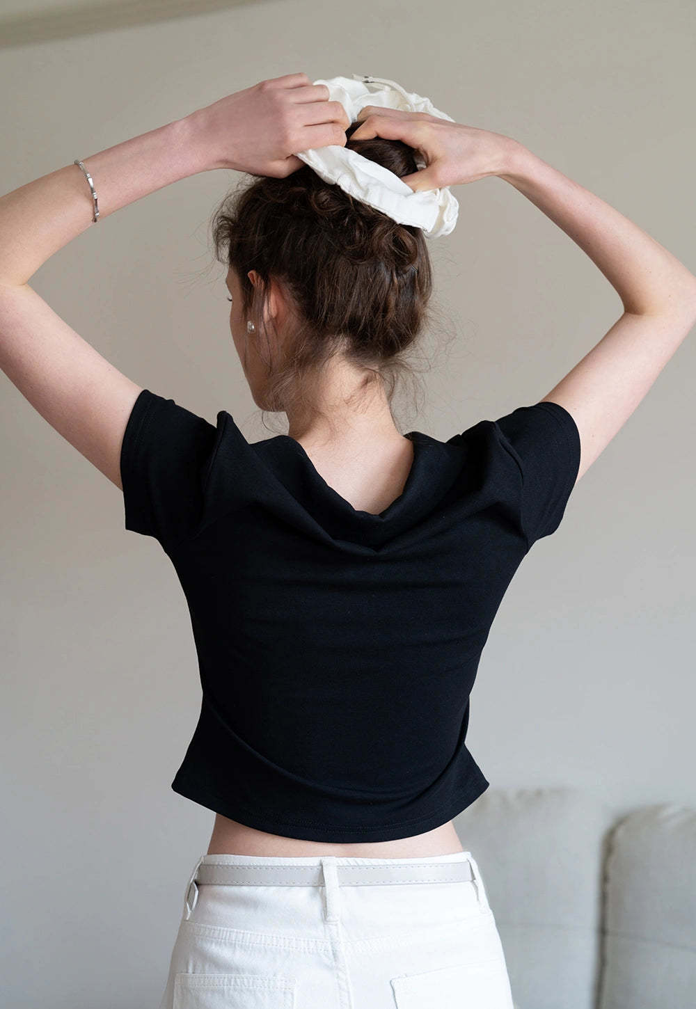 Collared V-Neck Tee