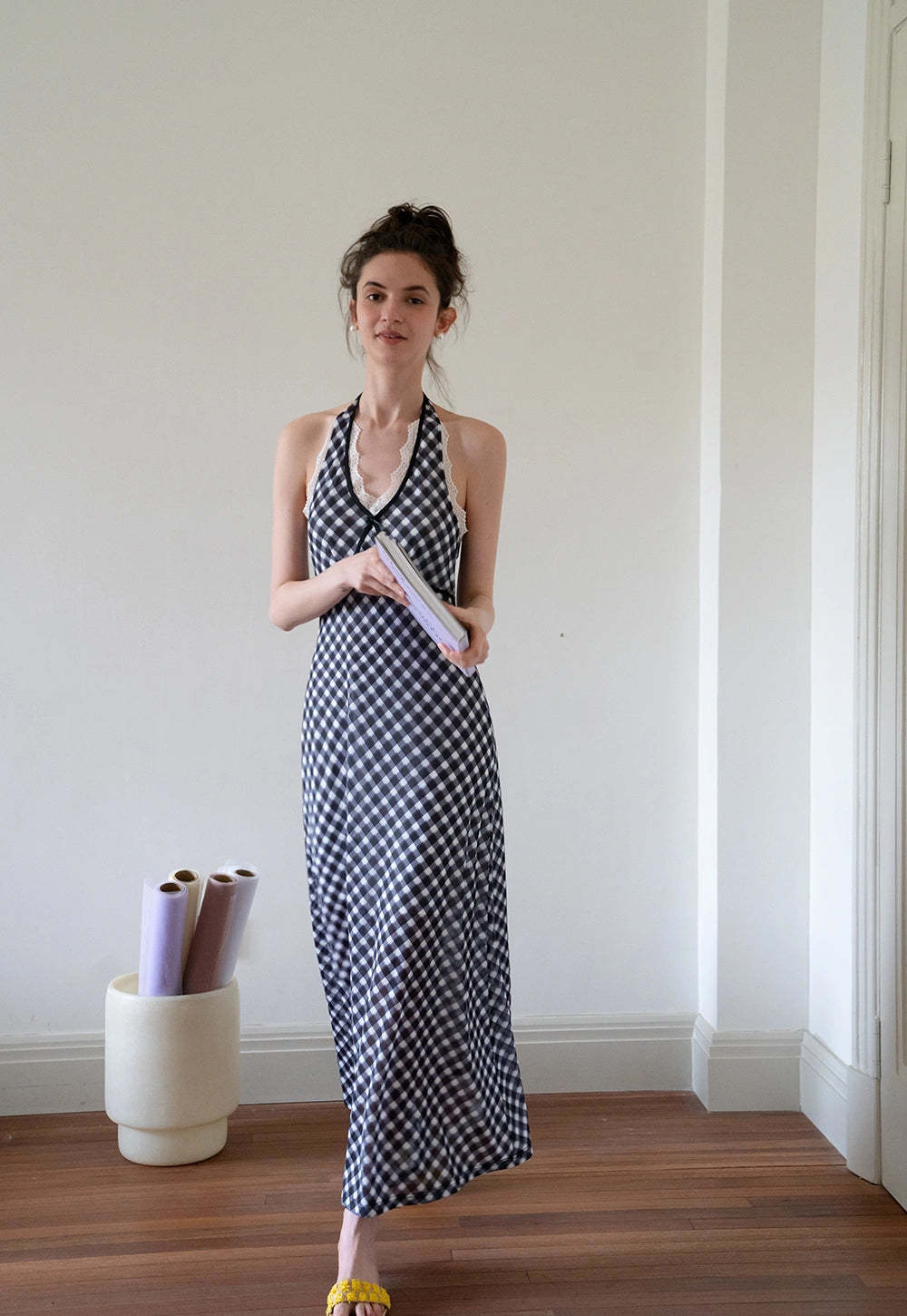 Halter Neck Midi Dress