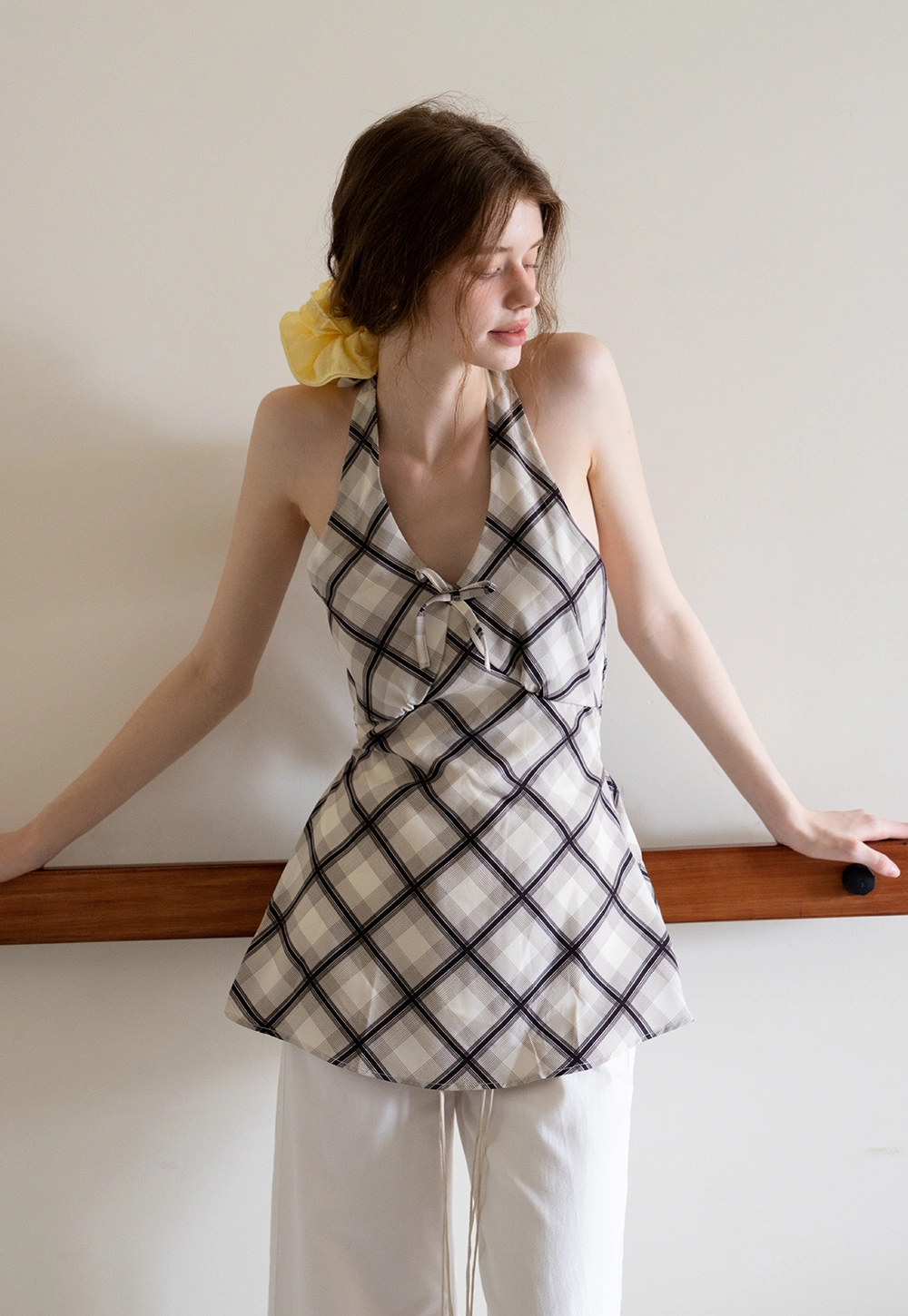 Floral Print Halter Neck Dress