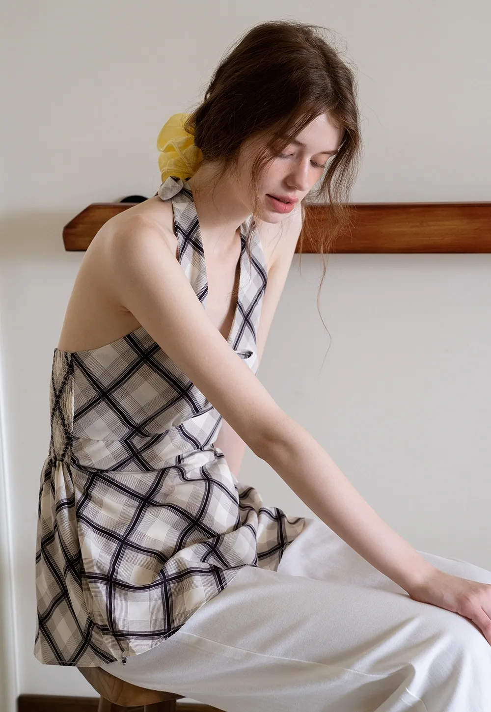 Floral Print Halter Neck Dress