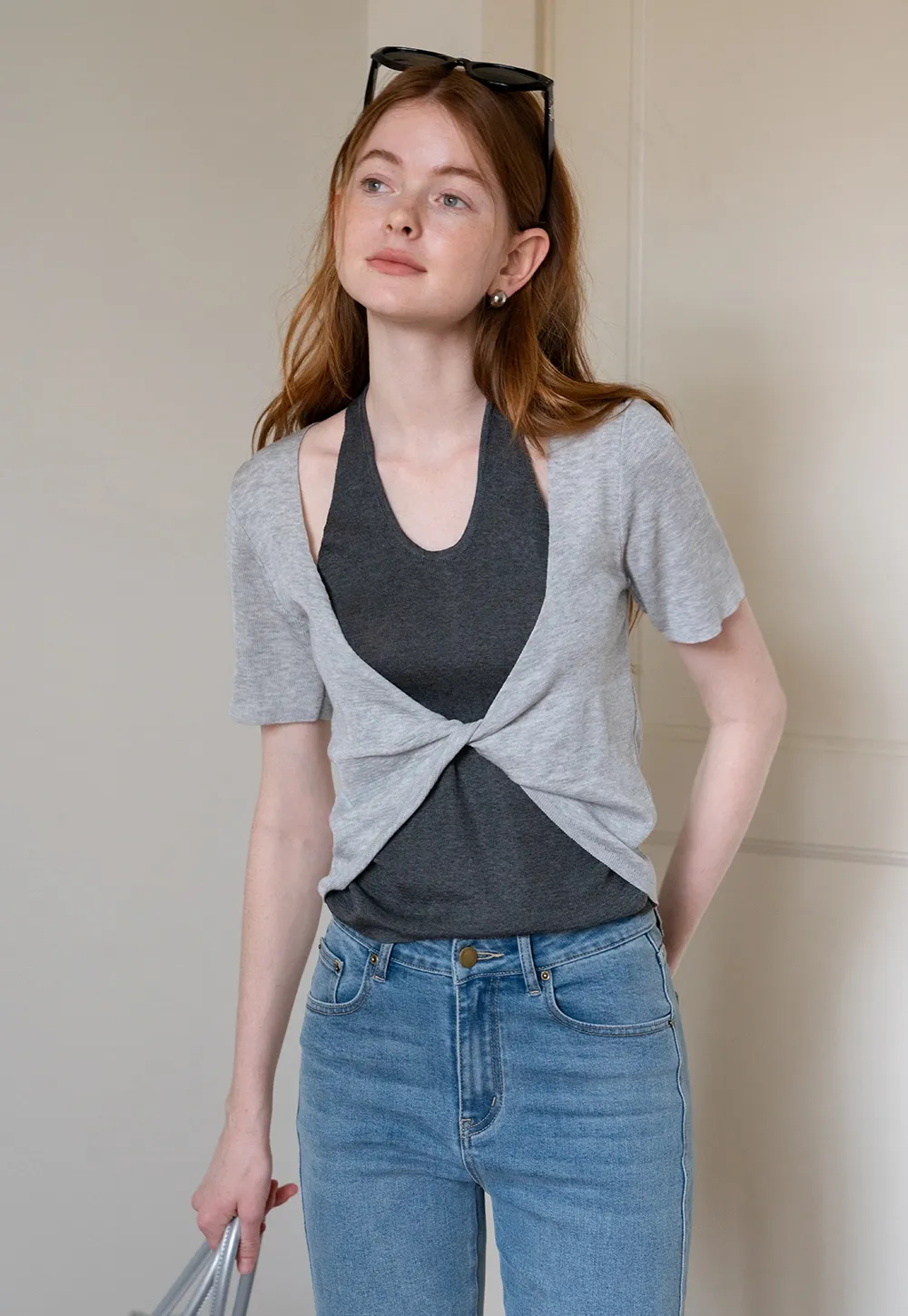 Layered Knot Front Tee