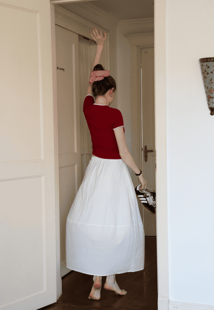 Relaxed Fit Summer Long Skirt