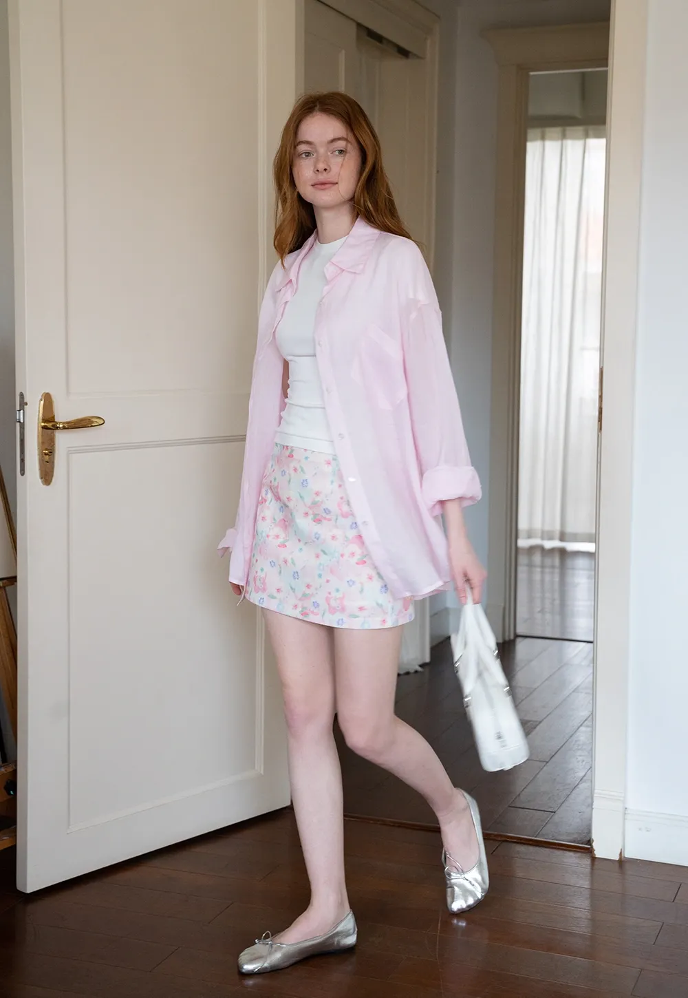 Pastel Floral Mini Skirt